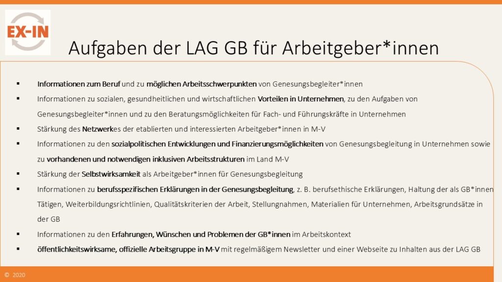 6. Aufgaben der LAG GB für Arbeitgebende