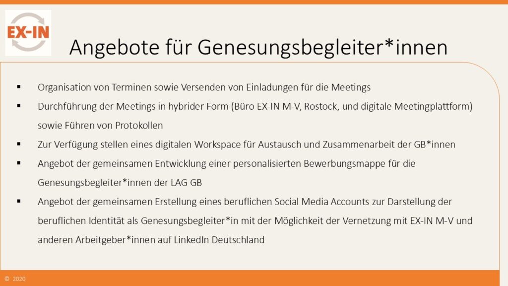 7. Angebote für Genesungsbegleitende