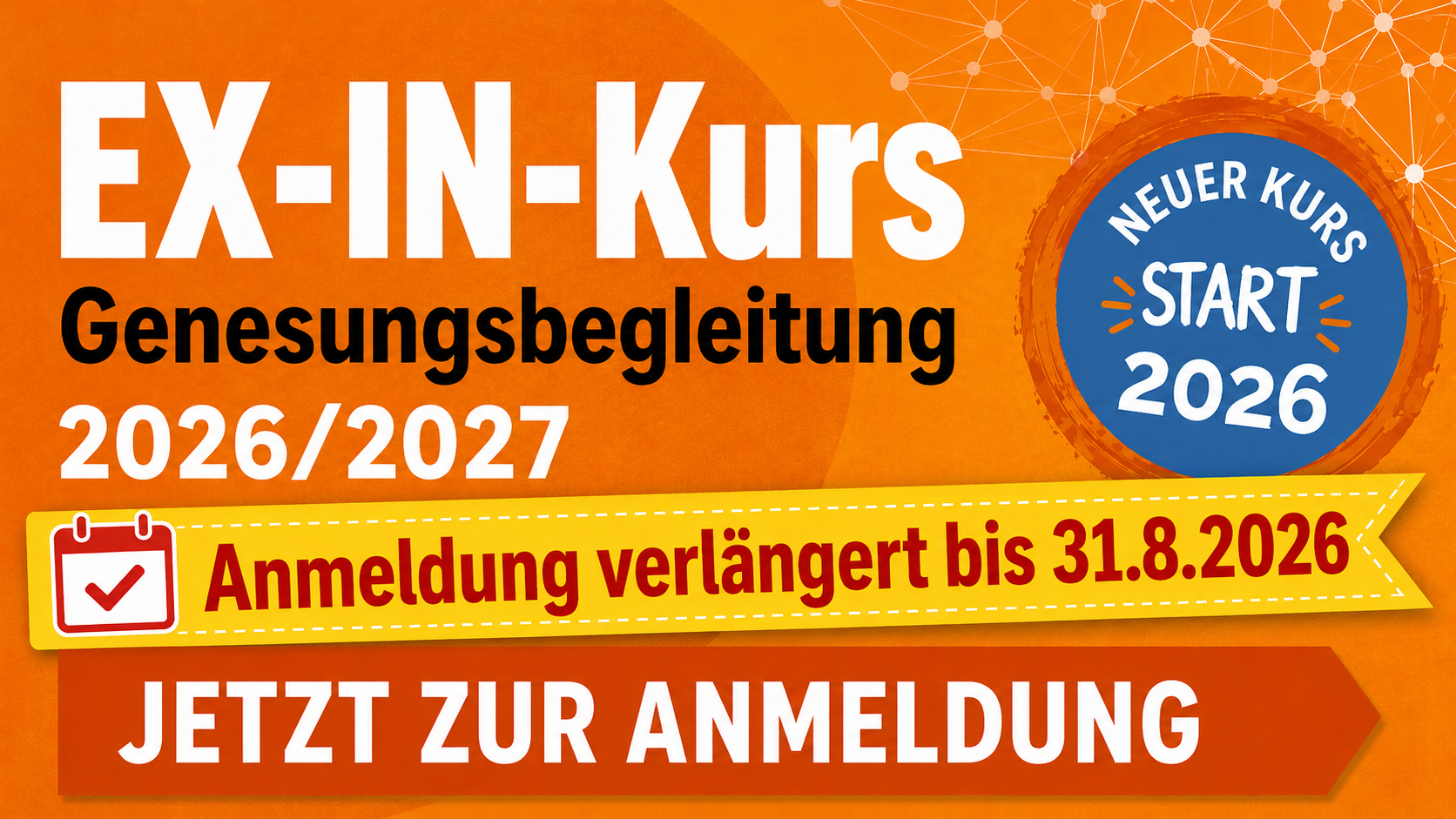 Mehr über den Artikel erfahren Anmeldung für EX-IN Kurs verlängert bis 31.08.2026