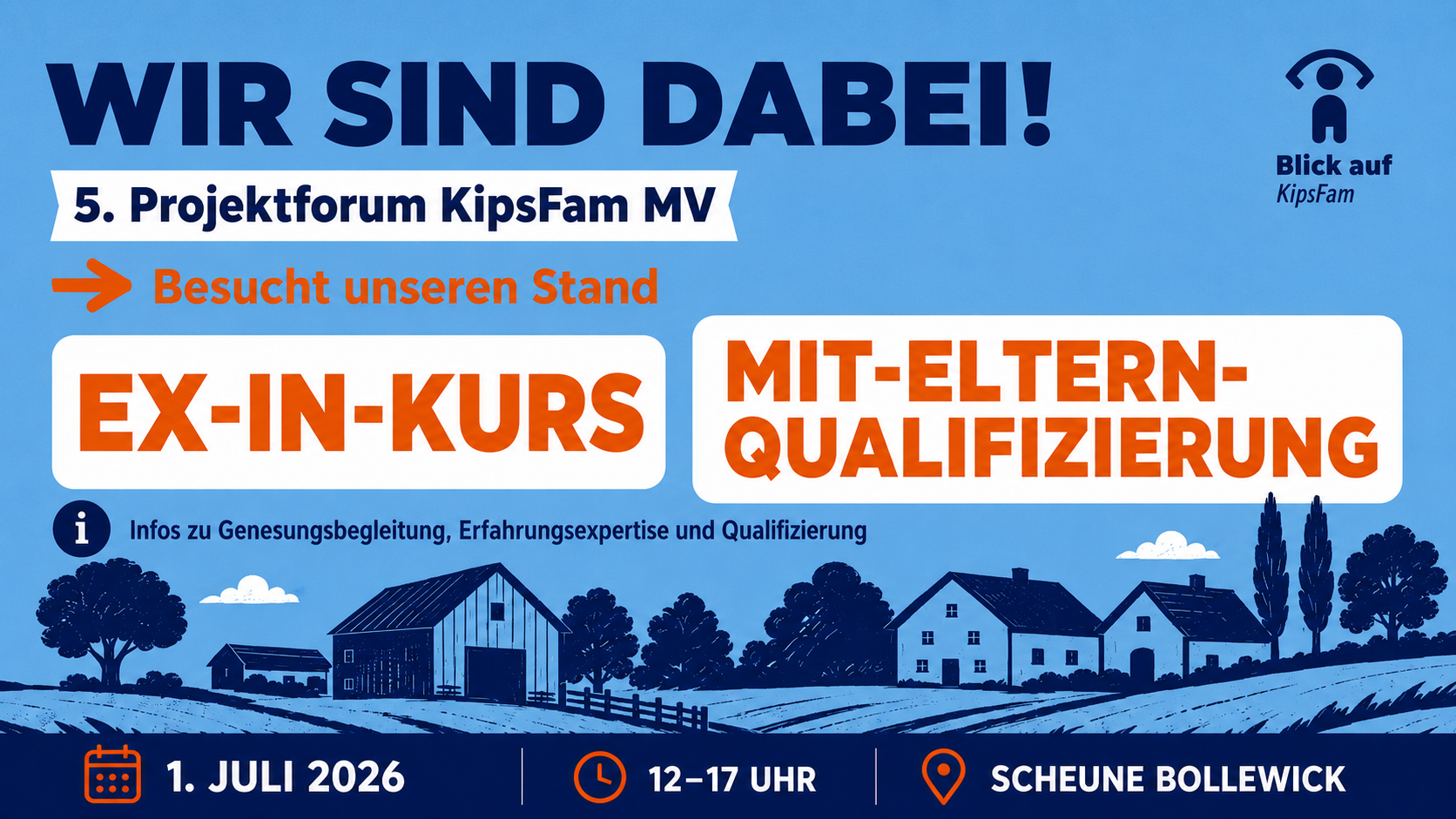 Mehr über den Artikel erfahren Wir sind dabei: EX-IN M-V beim 5. Projektforum KipsFam M-V
