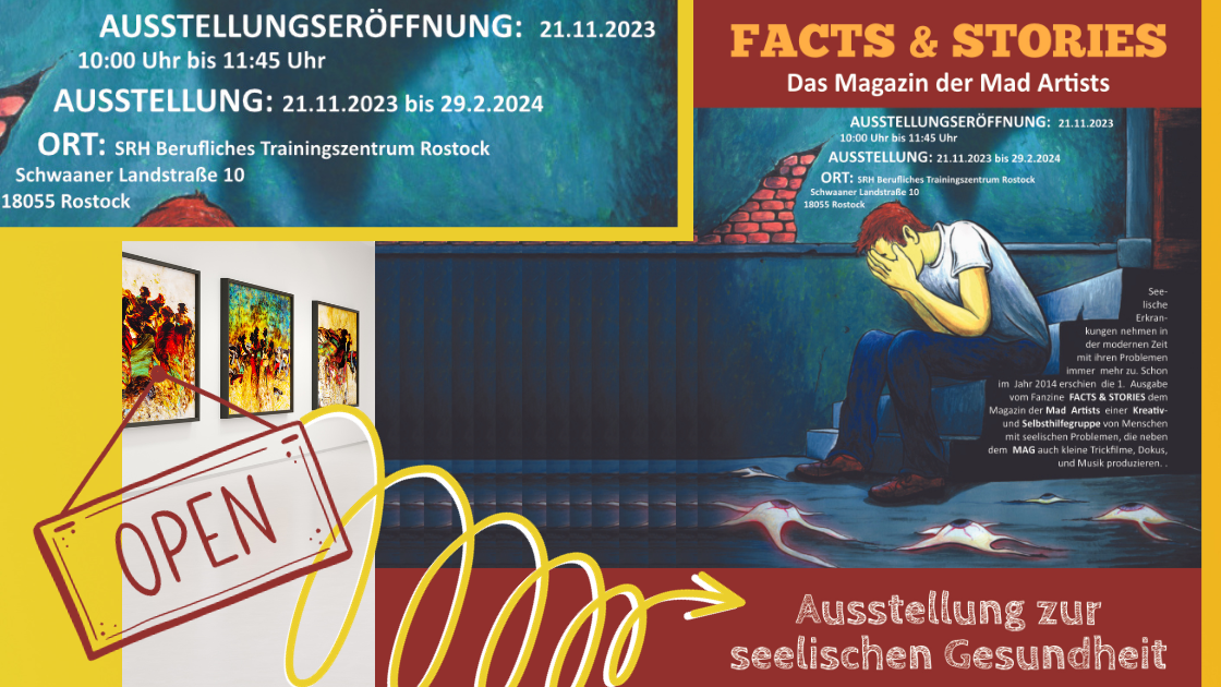 Read more about the article Ausstellung der Mad Artists für seelische Gesundheit