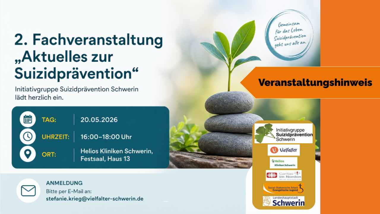 Du betrachtest gerade 2. Fachveranstaltung „Aktuelles zur Suizidprävention“ am 20.05.2026