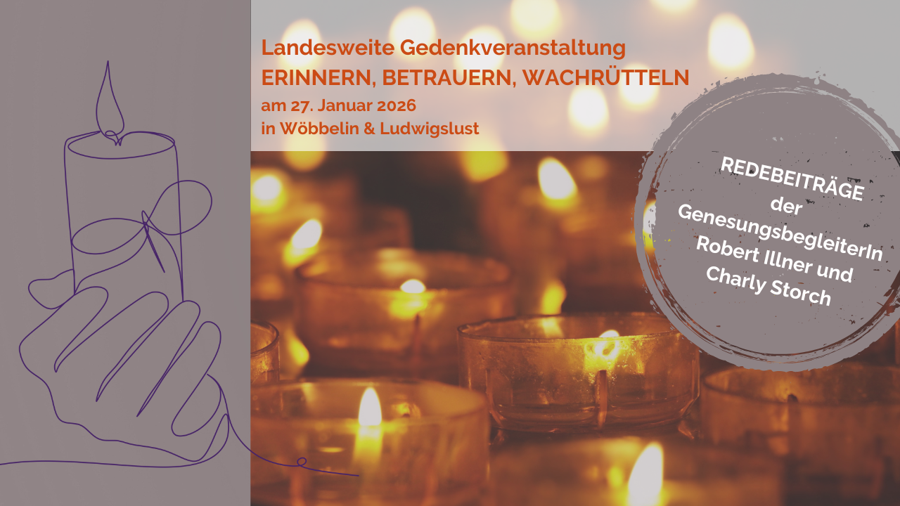 Du betrachtest gerade Einladung Landesweite Gedenkveranstaltung „ERINNERN, BETRAUERN, WACHRÜTTELN“ am 27. Januar 2026 in Wöbbelin und Ludwigslust